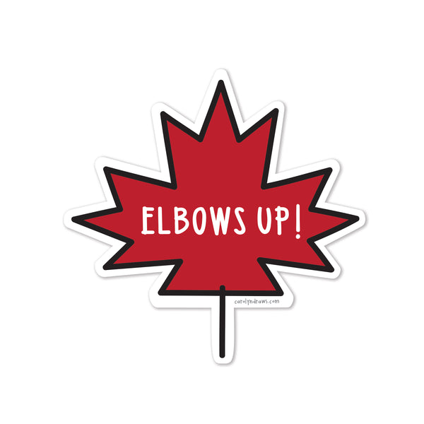 WS Elbows Up vinyl sticker