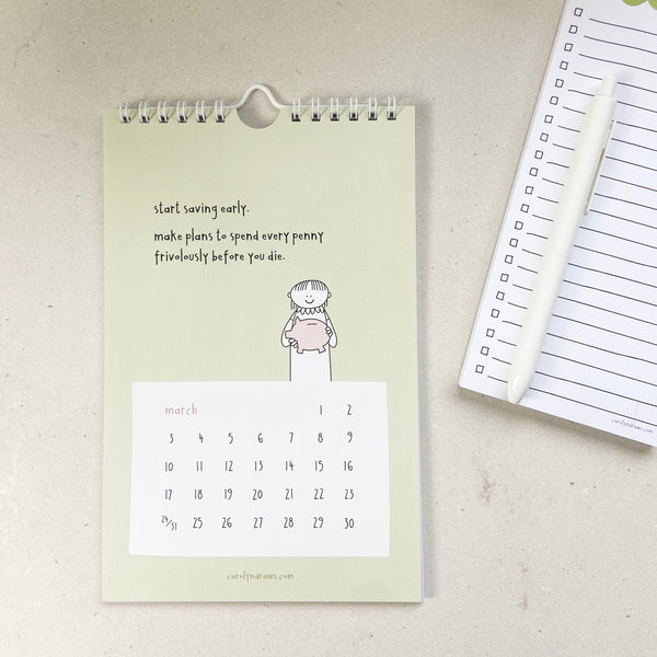 NEW Life Hacks for Aspiring Grown Ups 2024 Wall Calendar