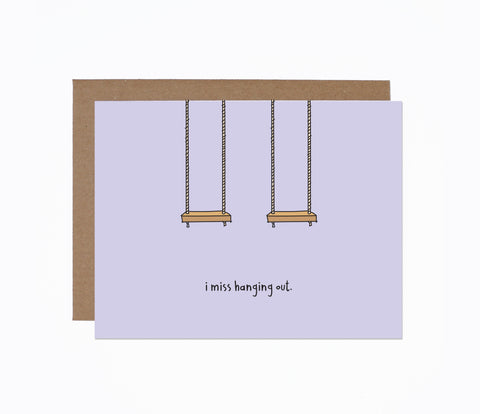 WS I Miss hanging Out card (bundle of 6)