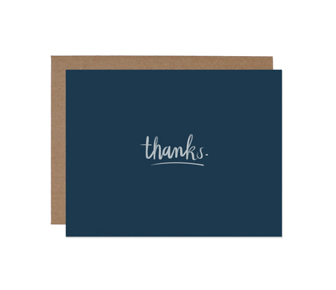 Classic Thanks card