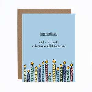 WS Party Hard Birthday card (bundle of 6)