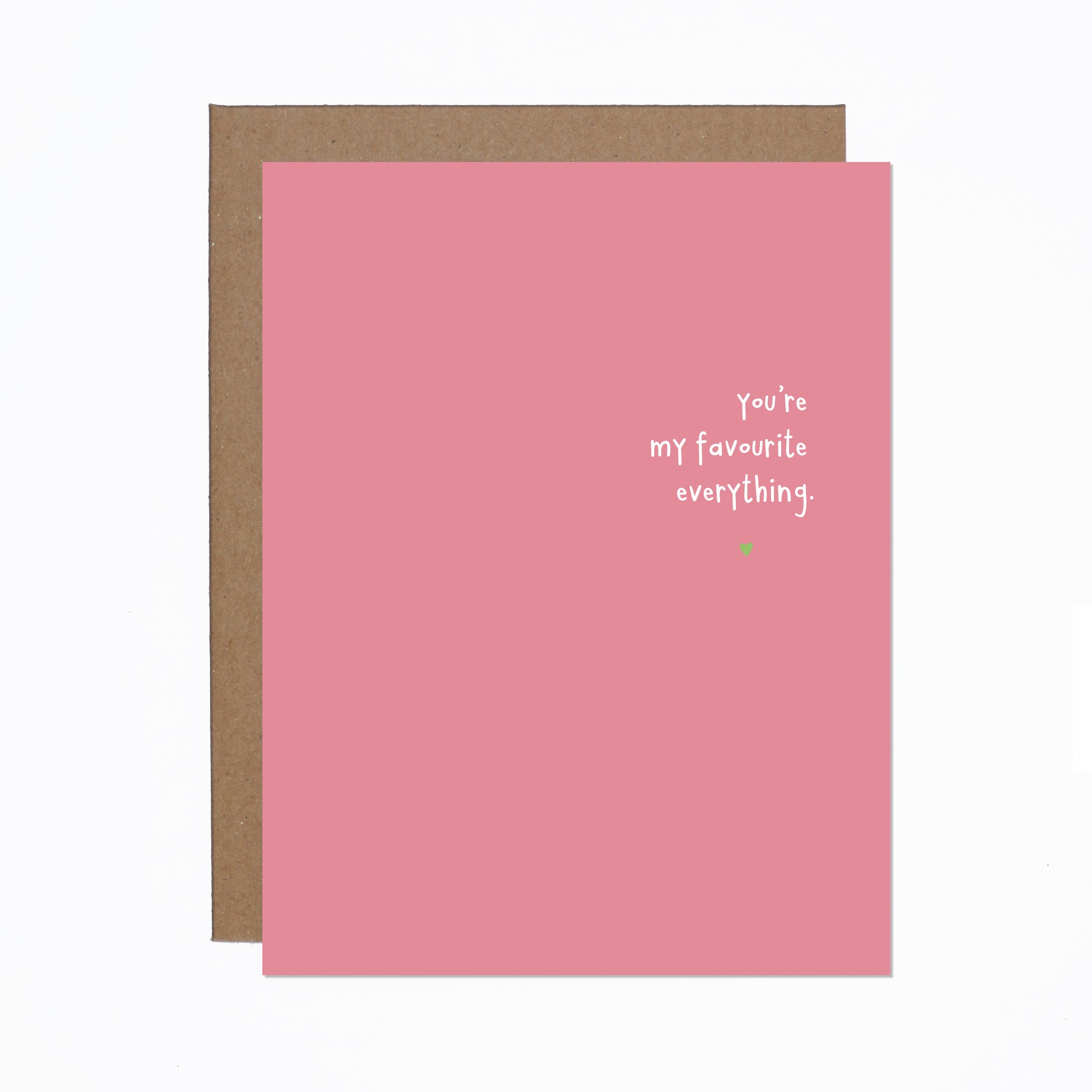 WS You're My Favourite Everything card (bundle of 6)
