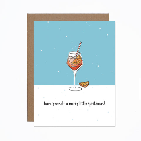 Merry Spritzmas card