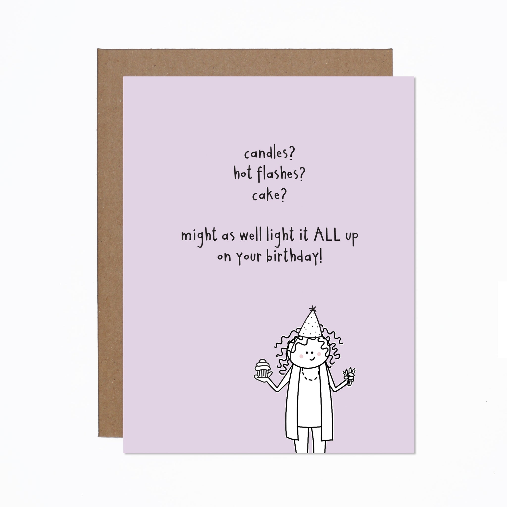Hot Flashes Birthday card