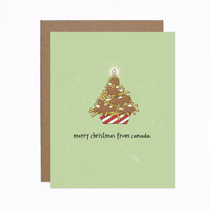 Poutine Christmas card from Canada