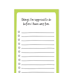 Funny To Do List Notepad