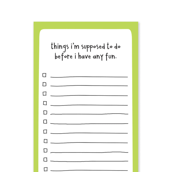 Funny Grocery List Notepad