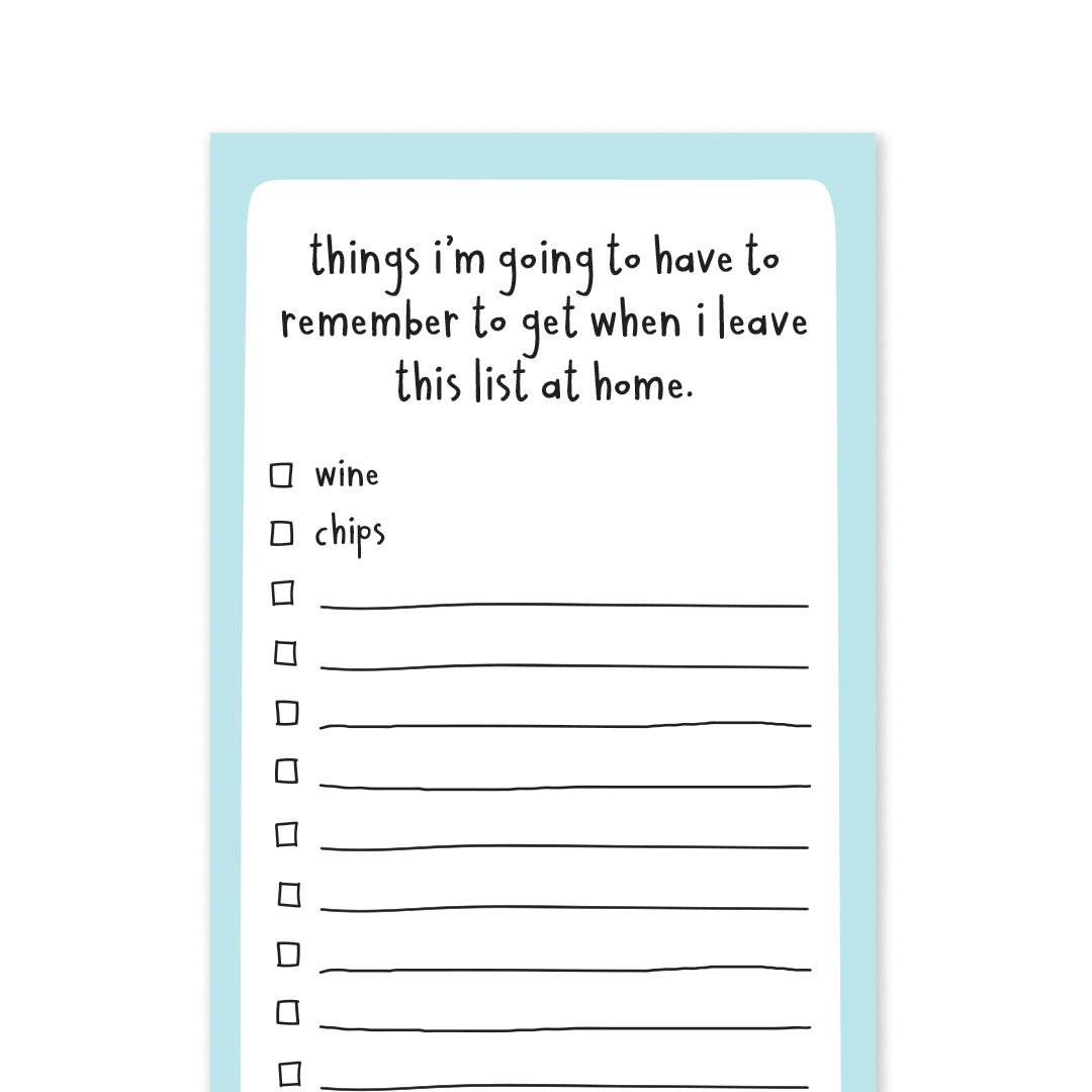 Funny Grocery List Notepad