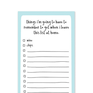 Funny Grocery List Notepad