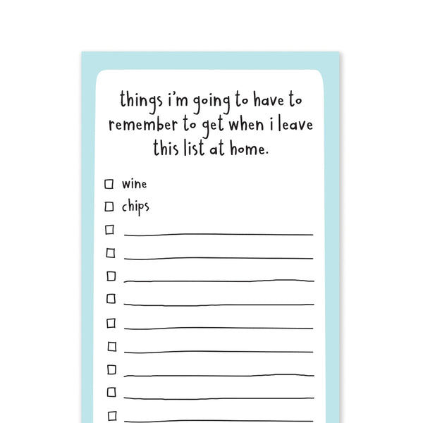 Funny Grocery List Notepad