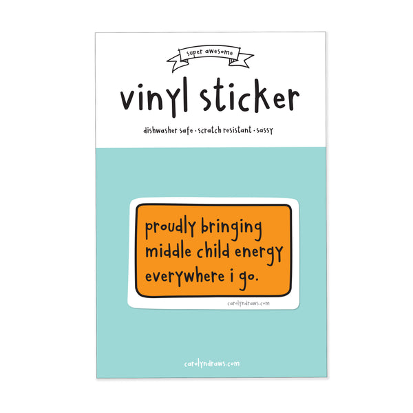 Middle Child Vinyl Sticker