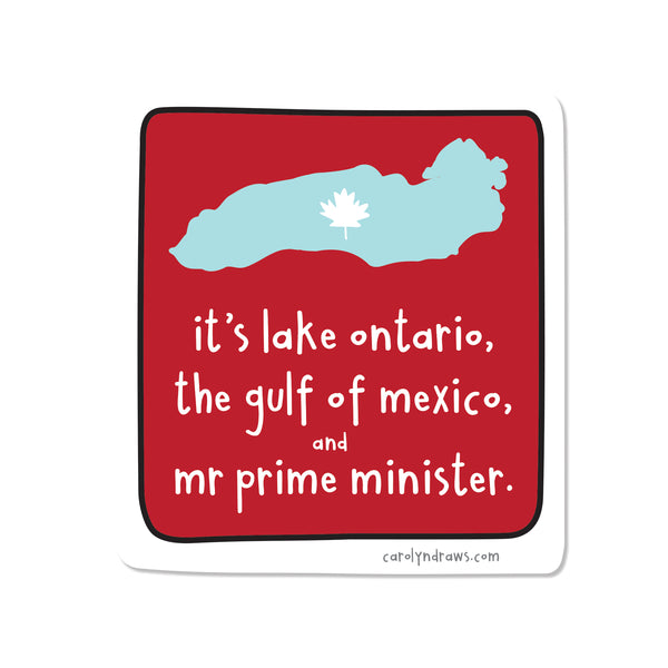 WS It's Lake Ontario vinyl sticker