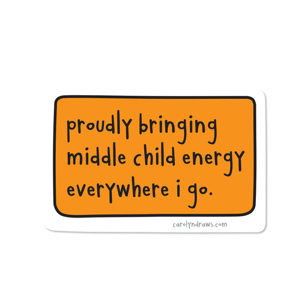Middle Child Vinyl Sticker
