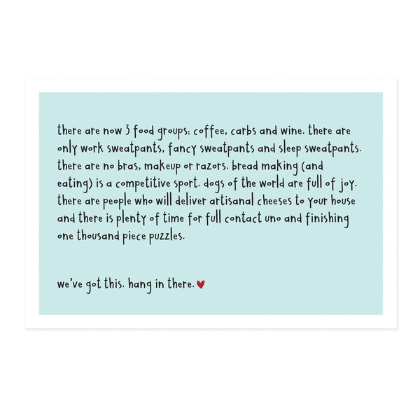 Set of 5 Social Distancing Postcards (mixed)