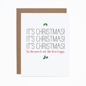 It's Christmas card