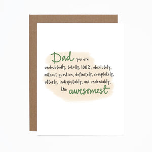 Father's Day (awesomest) card