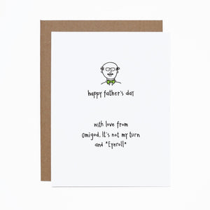WS Father's Day (eyeroll) card (bundle of 6 cards)