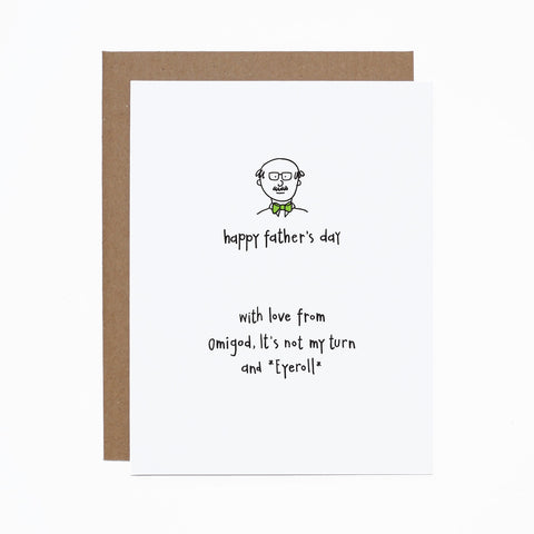 Father's Day (eyeroll) card