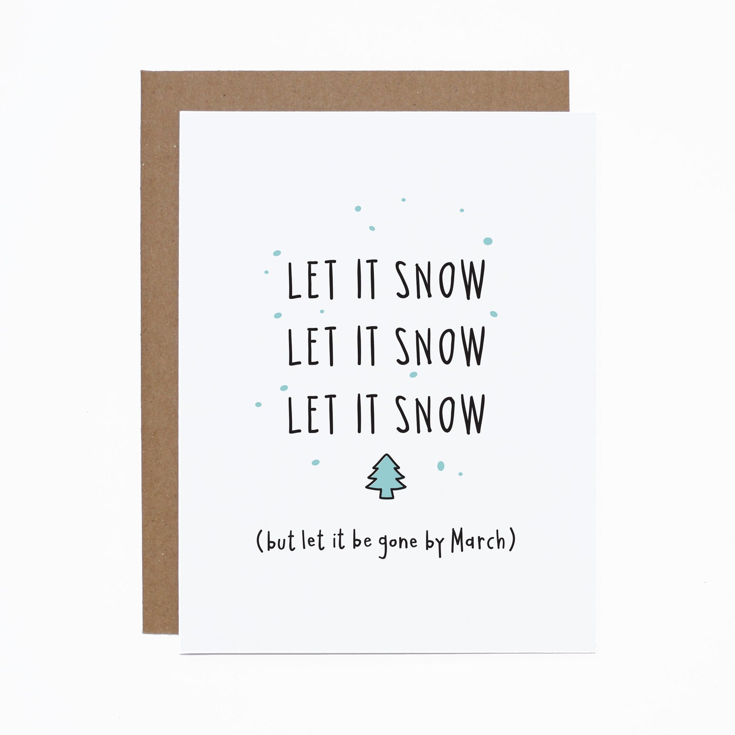 Let It Snow Christmas card