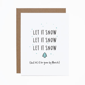 WS Let It Snow Christmas card (bundle of 6)