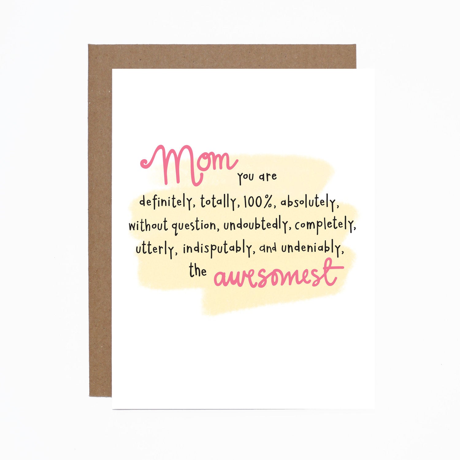 Mother's Day (awesomest) card