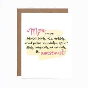 WS Mother's Day (awesomest) card (bundle of 6 cards)