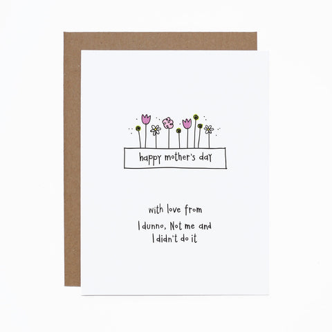 Mother's Day (I didn't do it) card