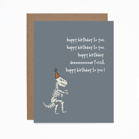WS Birthday (Fossil) card (bundle of 6 )