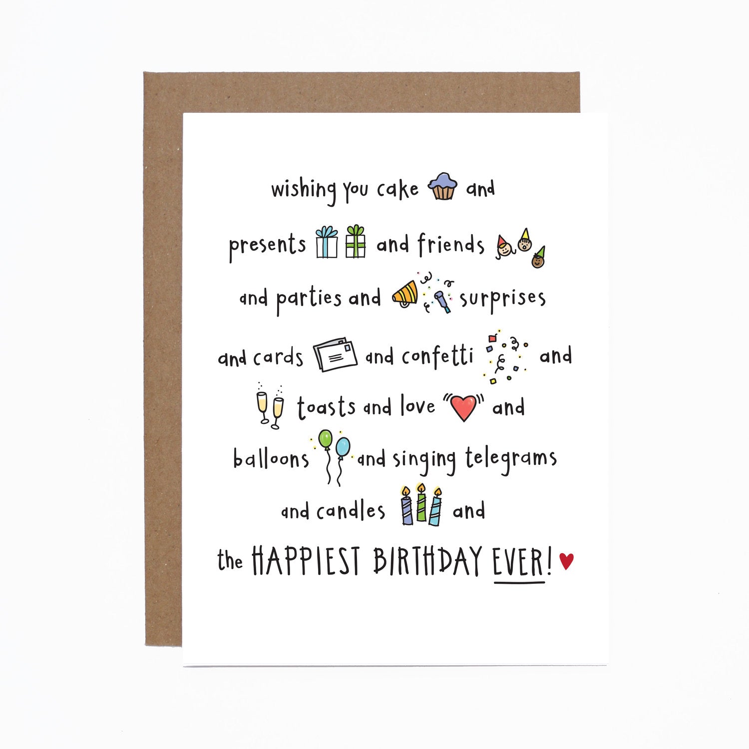 WS Birthday (happiest) card (bundle of 6)