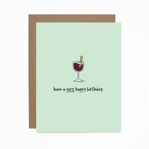 Birthday (wine) card