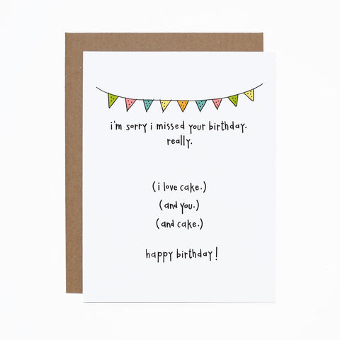 WS Belated Birthday card (bundle of 6)