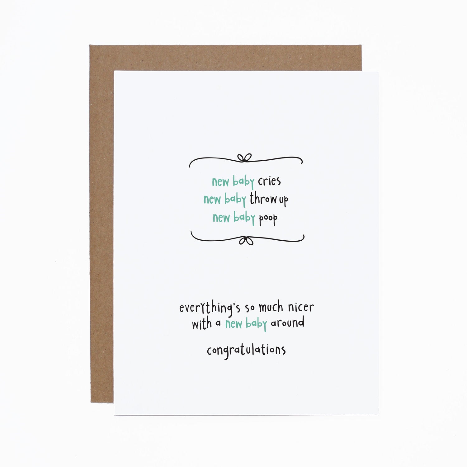 WS New Baby card (bundle of 6)