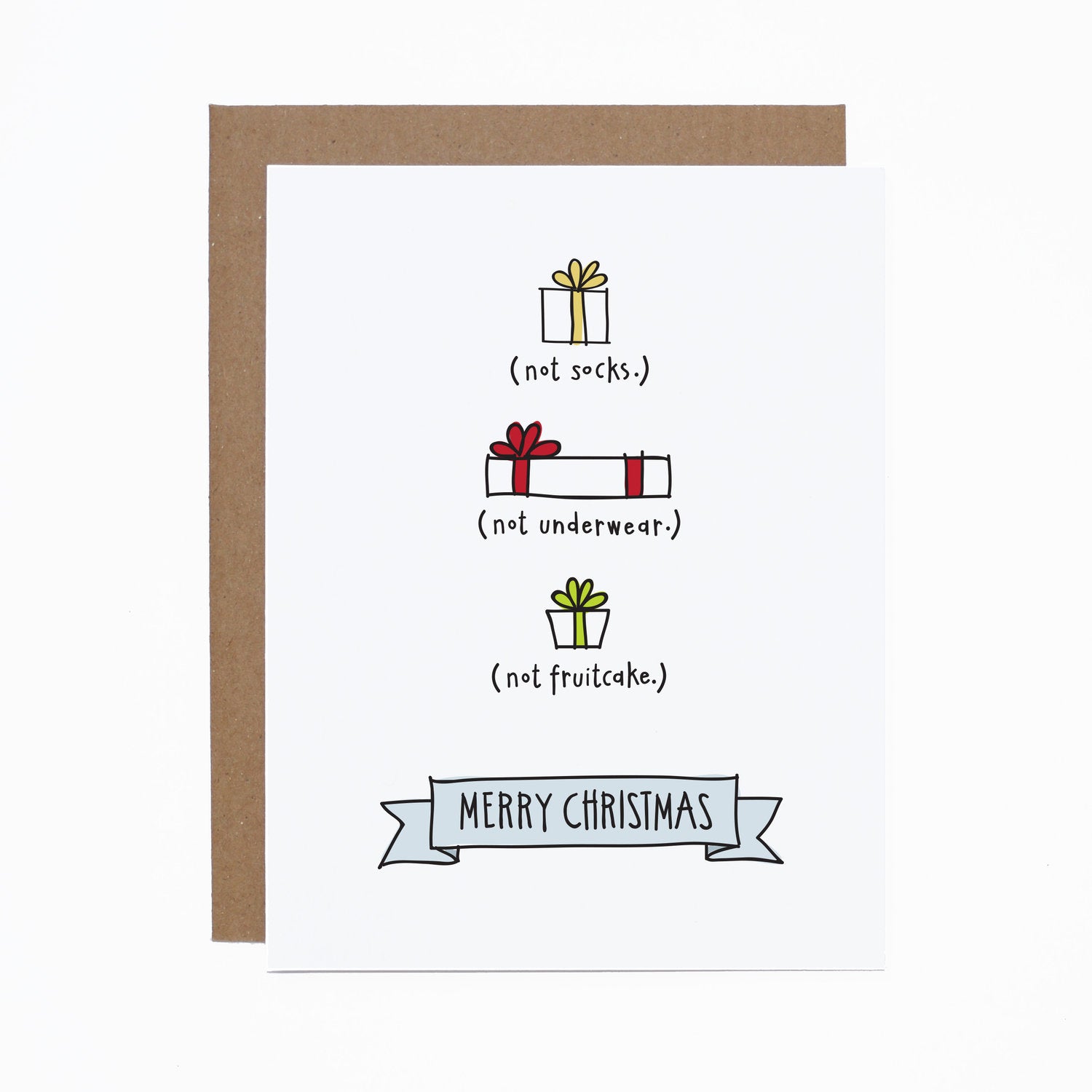 Not Socks Christmas card