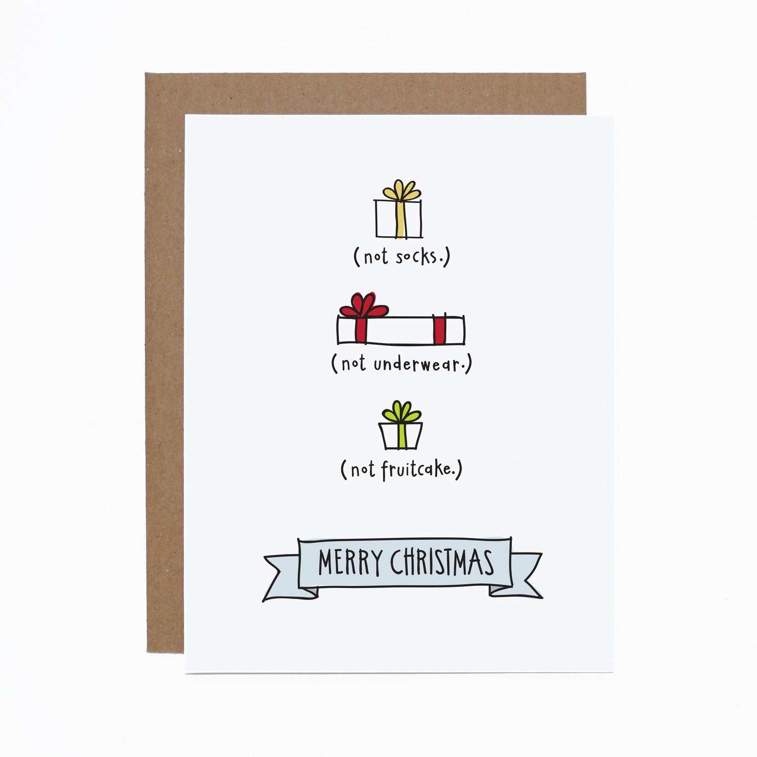 WS Not Socks Christmas card (bundle of 6)