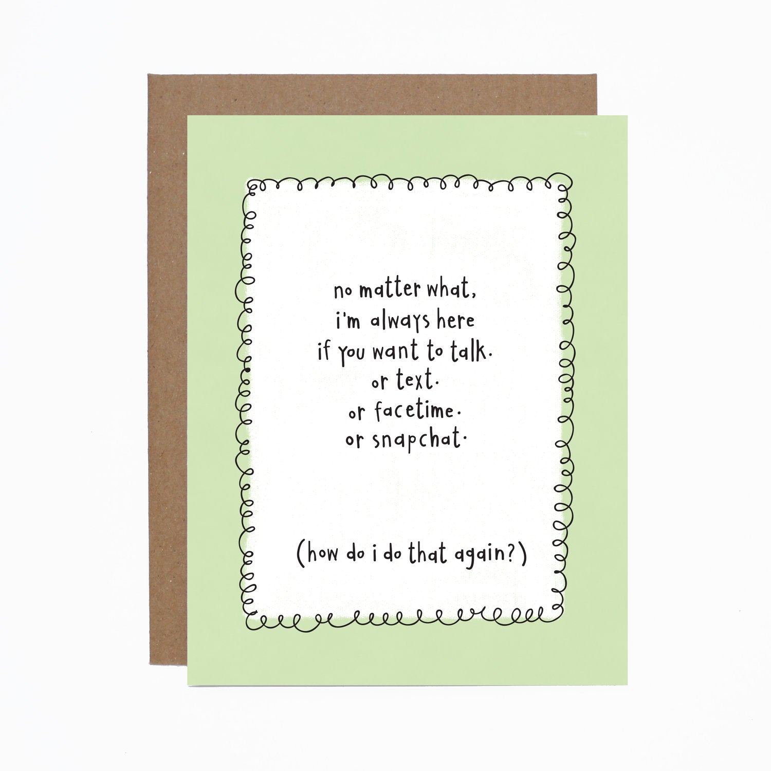 WS Snapchat I'm Here For You card (bundle of 6)