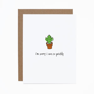 I'm Sorry card