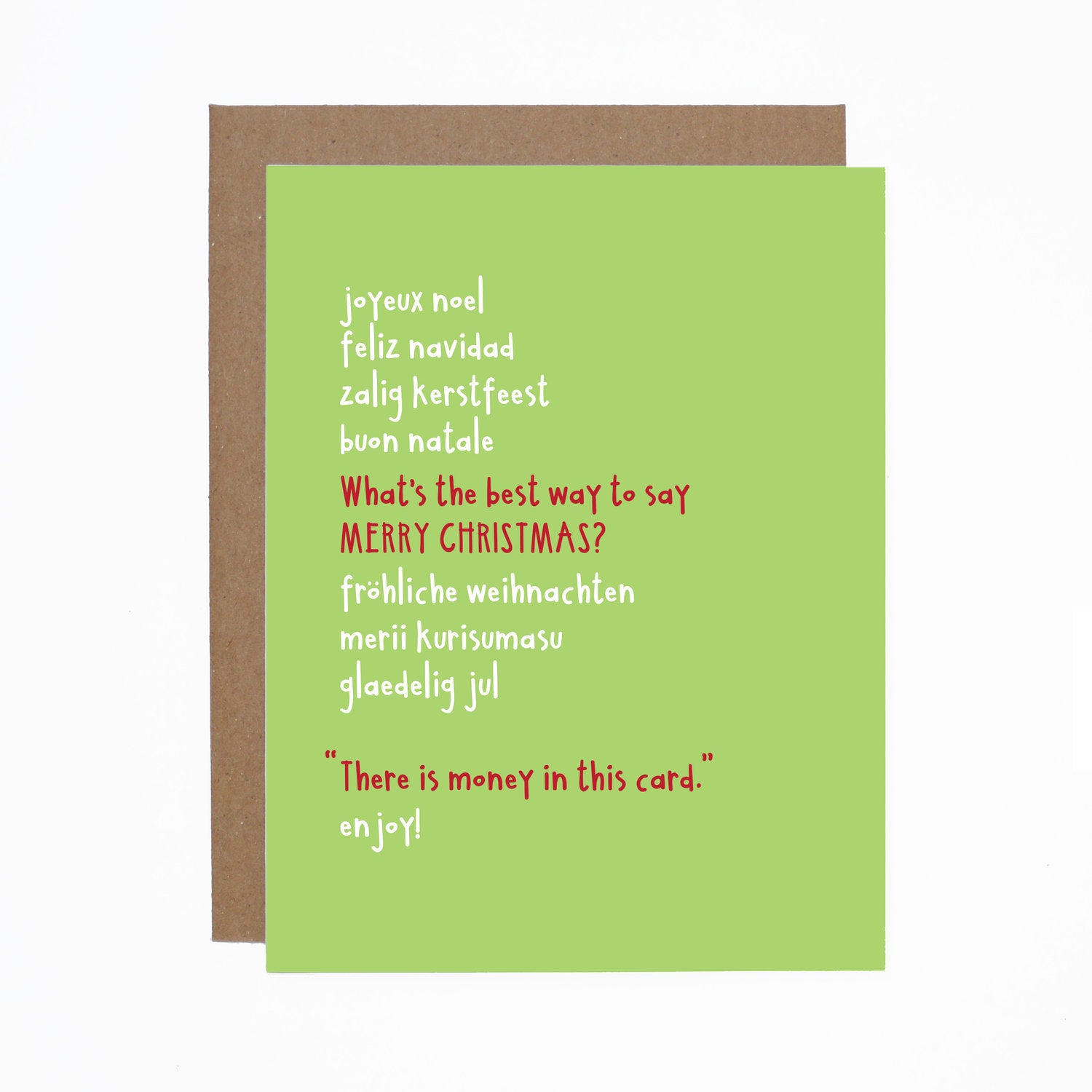 WS Money in This Christmas card (bundle of 6)
