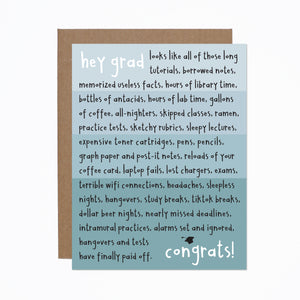 WS Graduation Effort card (bundle of 6)