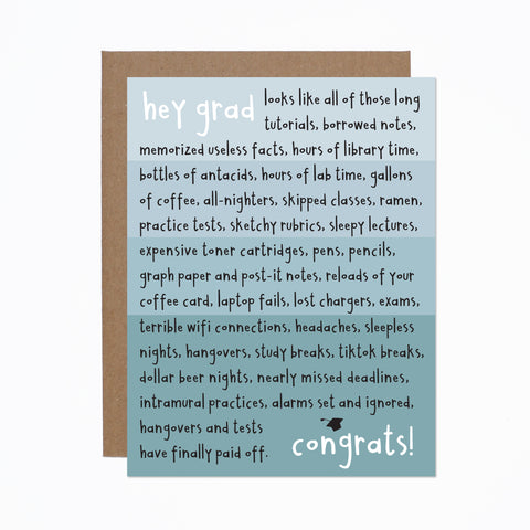 WS Graduation Effort card (bundle of 6)