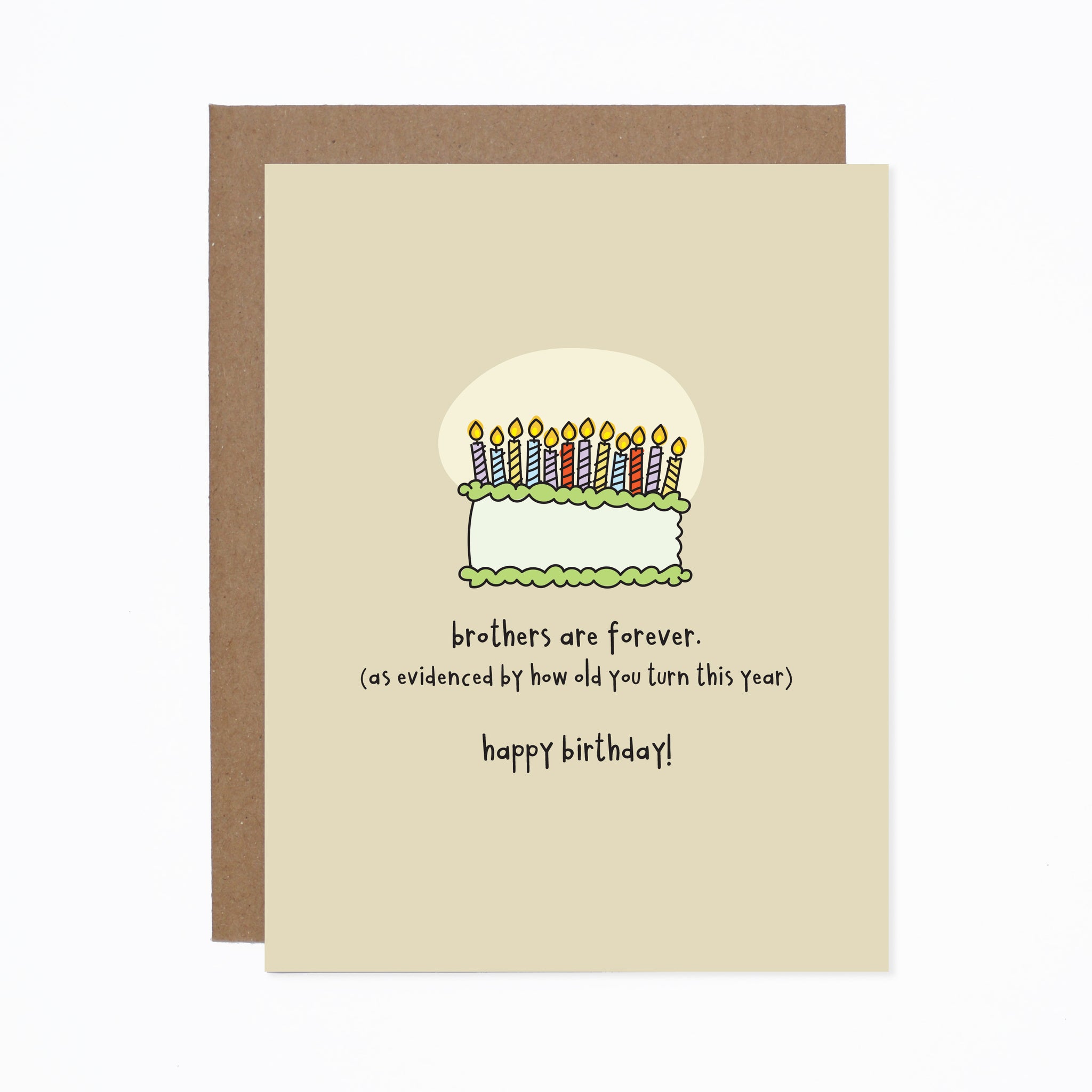 Brother Birthday card