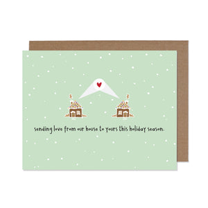 WS Sending Love Gingerbread Houses card (bundle of 6)