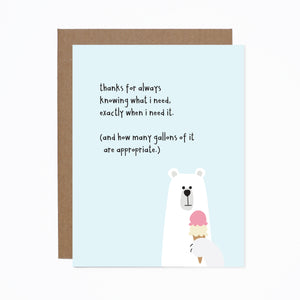 Thank You Friendship card