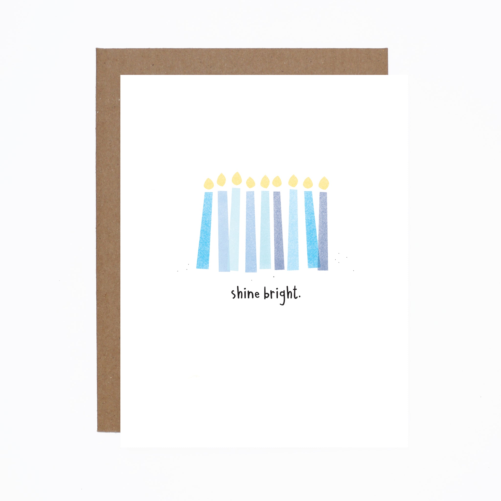 Shine Bright Hanukkah card