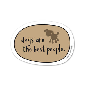 WS Dogs Are The Best People Vinyl Sticker