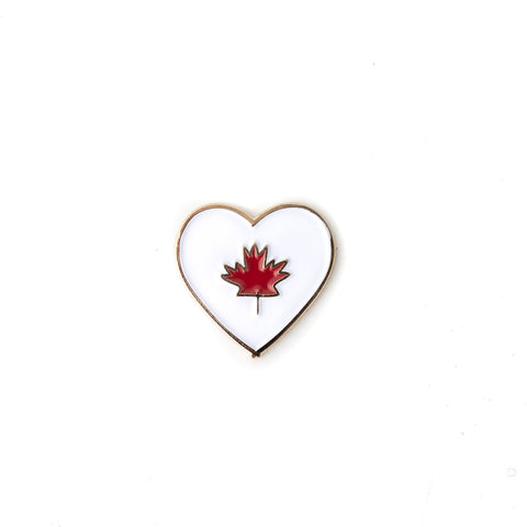 WS Canada Heart enamel pin