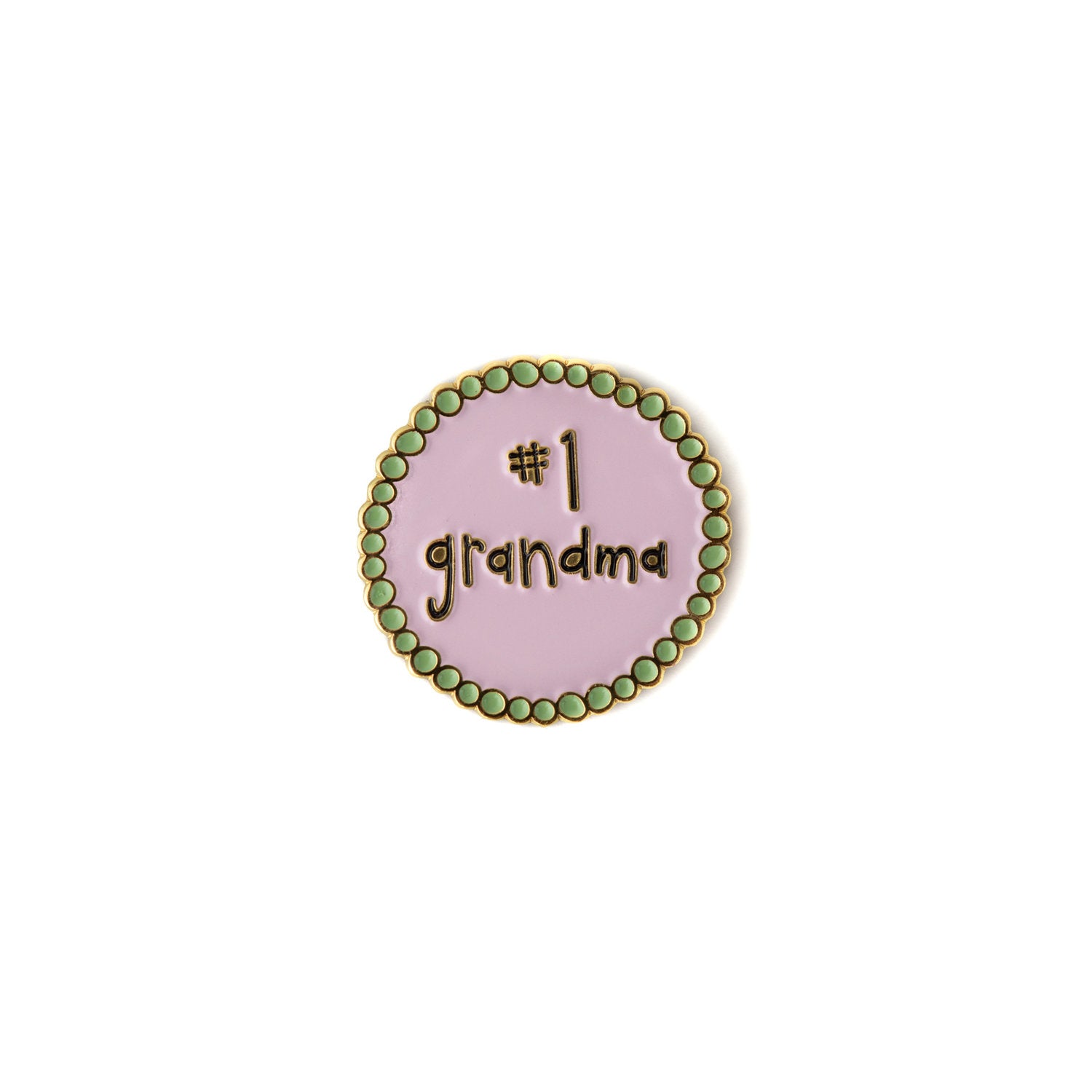#1 Grandma enamel pin