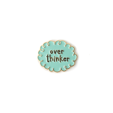 Overthinker enamel pin