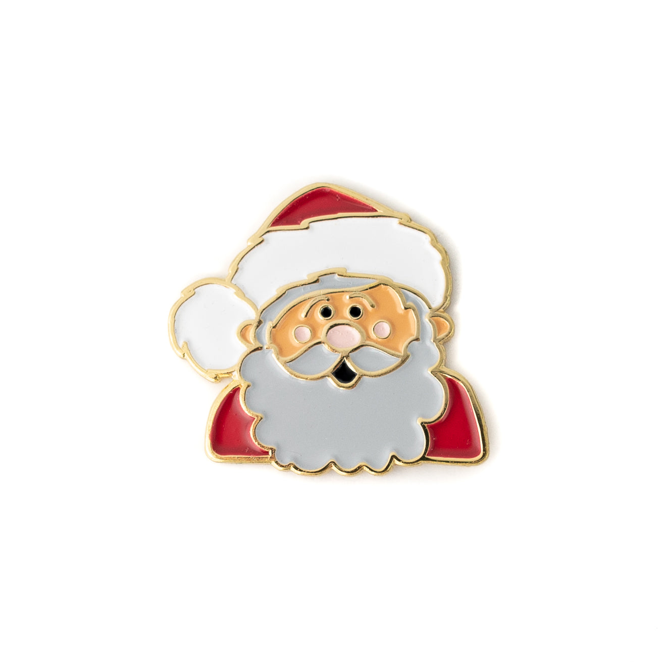 Santa Pin Design Santa enamel pin – carolyndraws