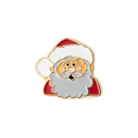 Santa enamel pin