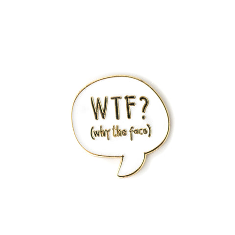 WTF enamel pin